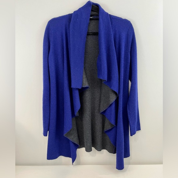 Eileen Fisher Cashmere Blend Waterfall Cardigan - Picture 1 of 9